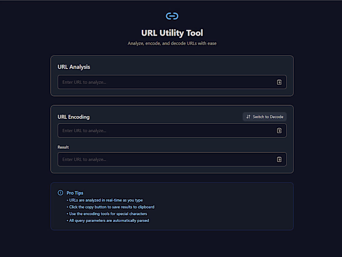 URL Utility Tool Development