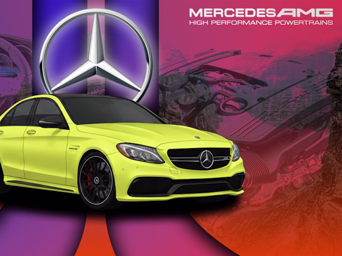 Mercedes-Benz C63 AMG – Luxury Automotive Poster & Banner De...