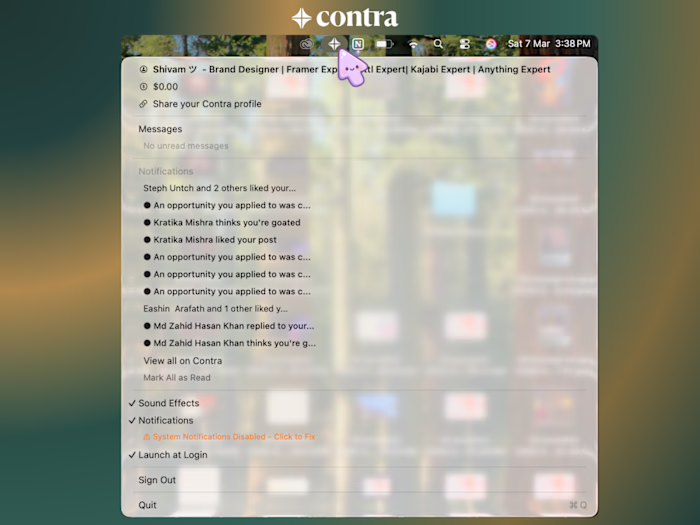 The Contra app is now
