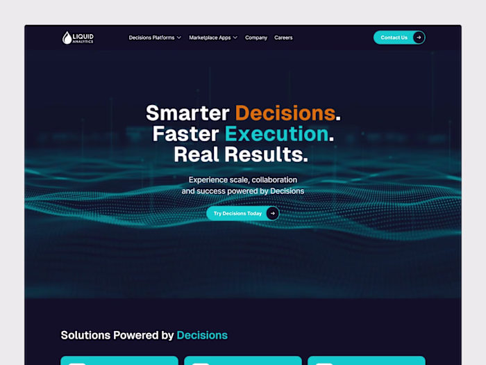 Liquid Analytics - Framer Website Development