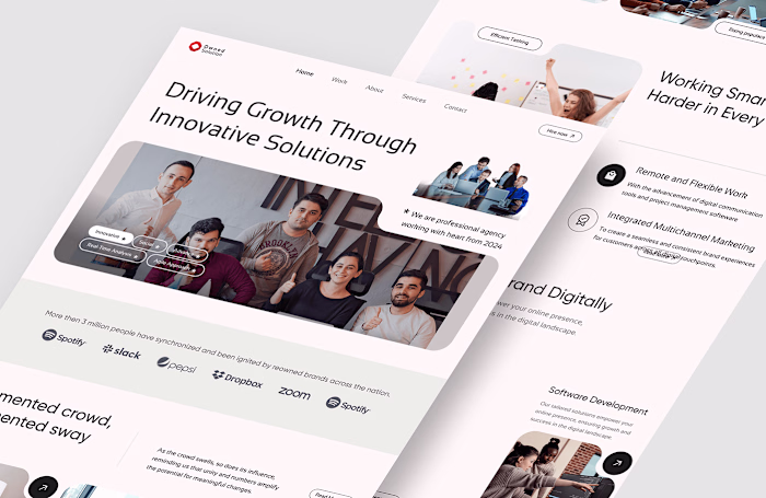 Owned - Digital Agency Landing Page Website