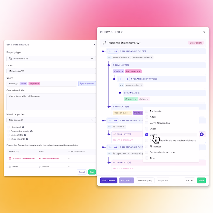 A recent feature I designed for Uwazi: a visual Query Builde...