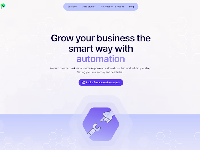 Webflow development for an AI Automation Service Provider