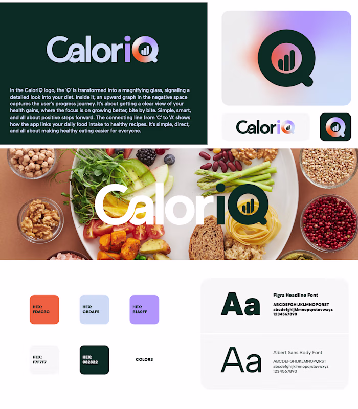 CaloriQ Brand Identity