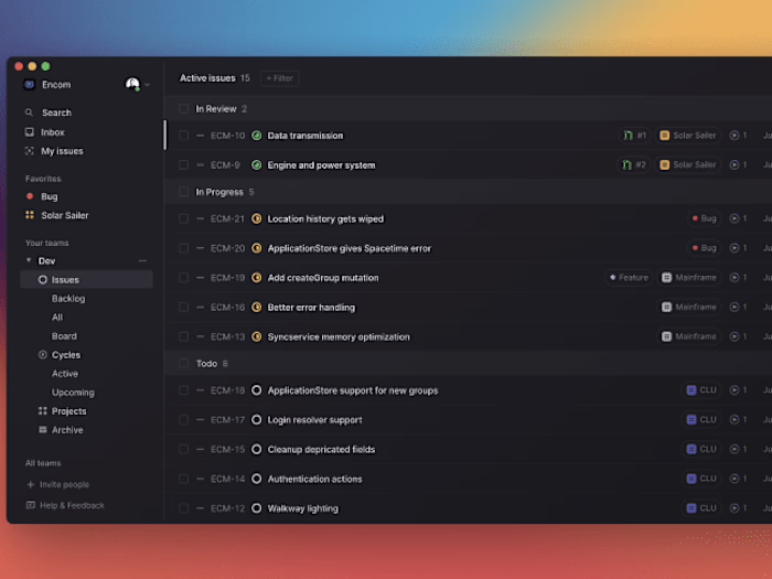 Linear implementation