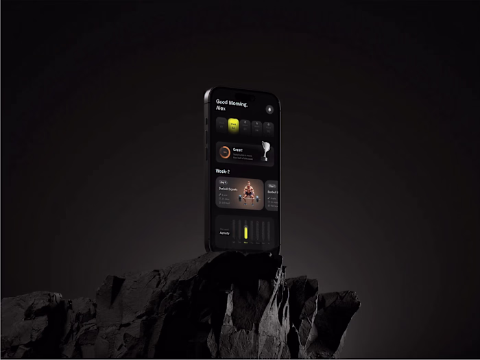 Muscle Locker Fitness App Design