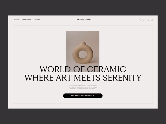 Ceramic Vases WEB DESIGN