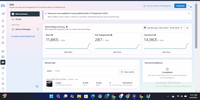 ZionFuse Autos Lead Generation Campaign Report