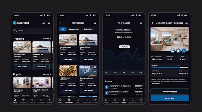 I just finished designing AssetMint. A platform that turns r...