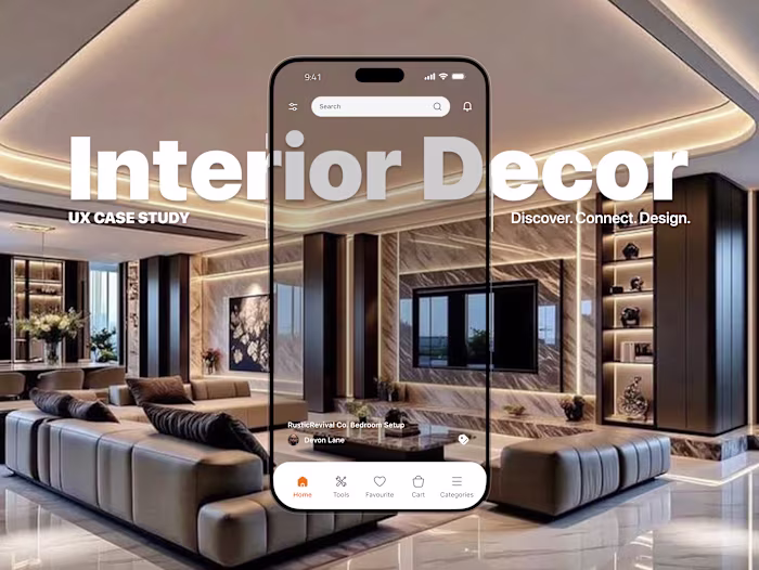Decorum: Interior Decor Social Mobile App - UX Case Study