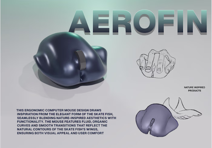 AEROFIN Ergonomic Mouse