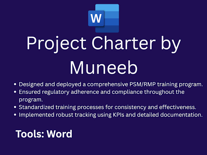 Project Charter by Muneeb