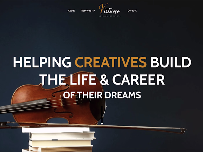 💻 Web design for Virtuoso Advising