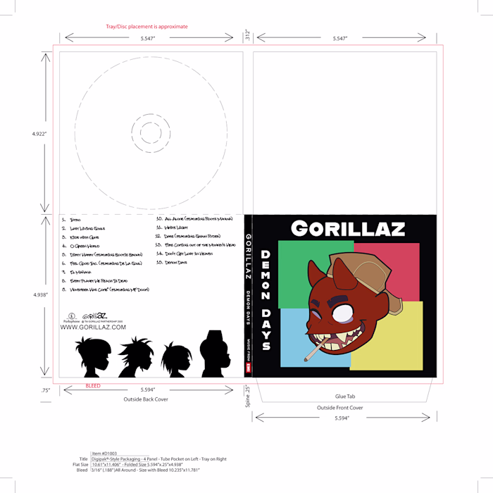 Concept Album Art for Gorillaz