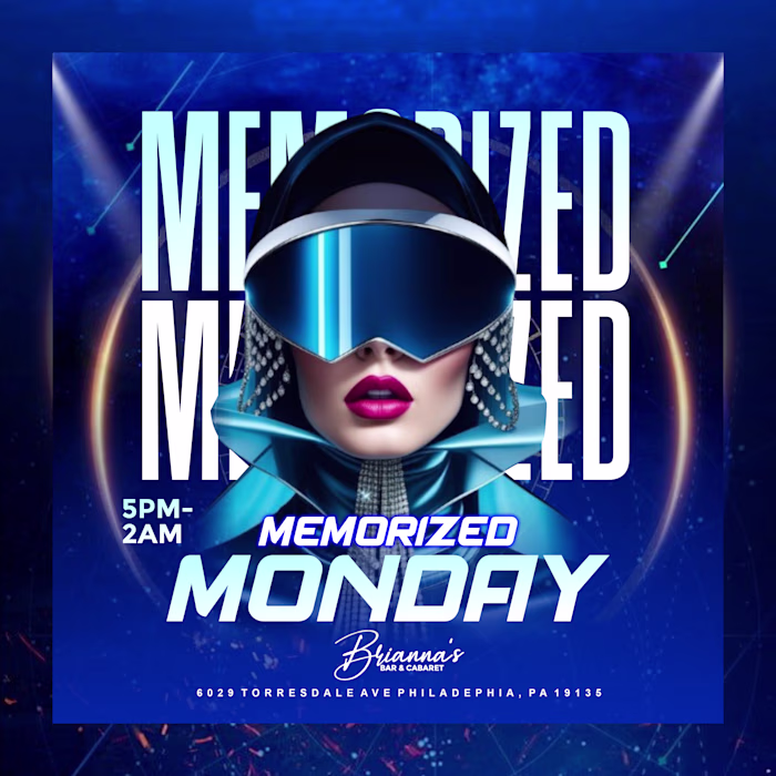 MEMORIZED MONDAY Event Flyer Design