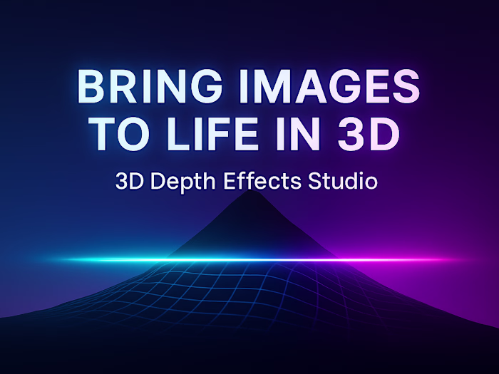 Just launched a different kind of WIX app: 3D Depth Effects ...