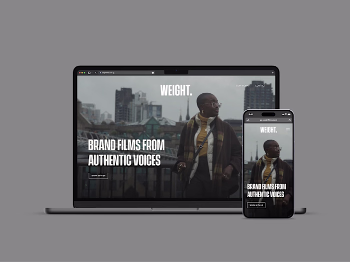 Website Design for Weight.Films