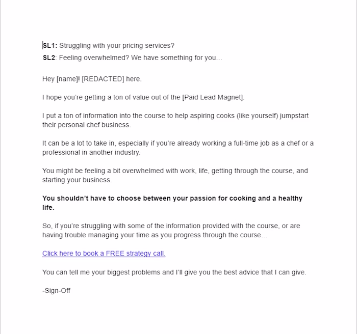 Sequence Building for Chepreneur.com