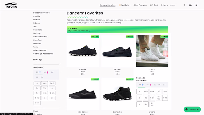 Taygra Shoes — Custom Shopify Hydrogen Storefront