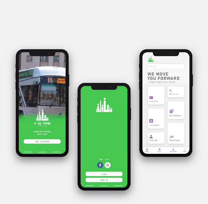 A Re Yeng Bus Service | Mobile UI/UX Concept 
