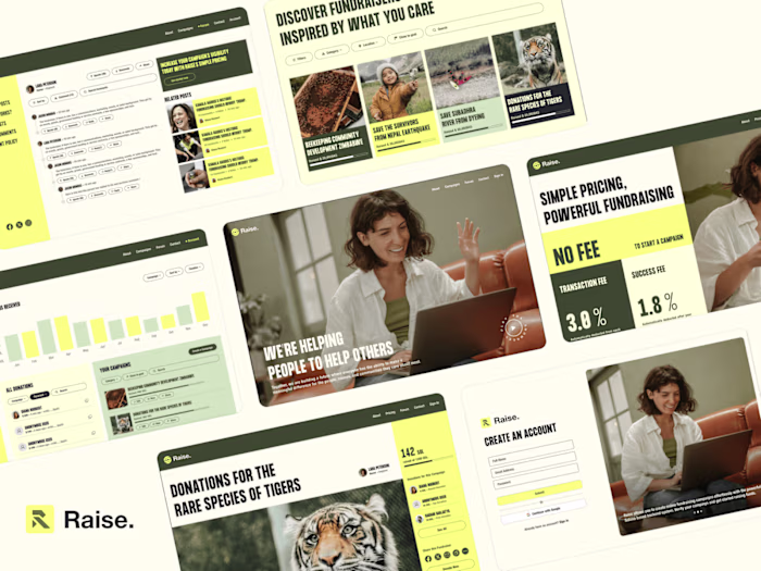 Raise Fundraising Website Design