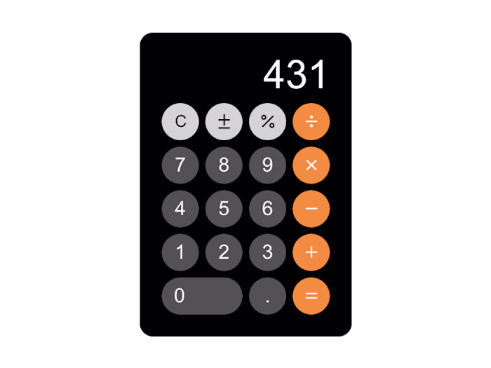 Apple Calculator Clone