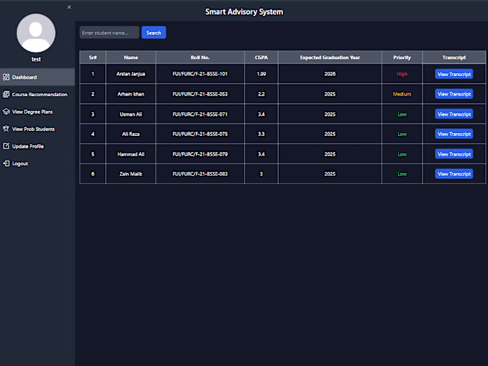 Smart Advisory System