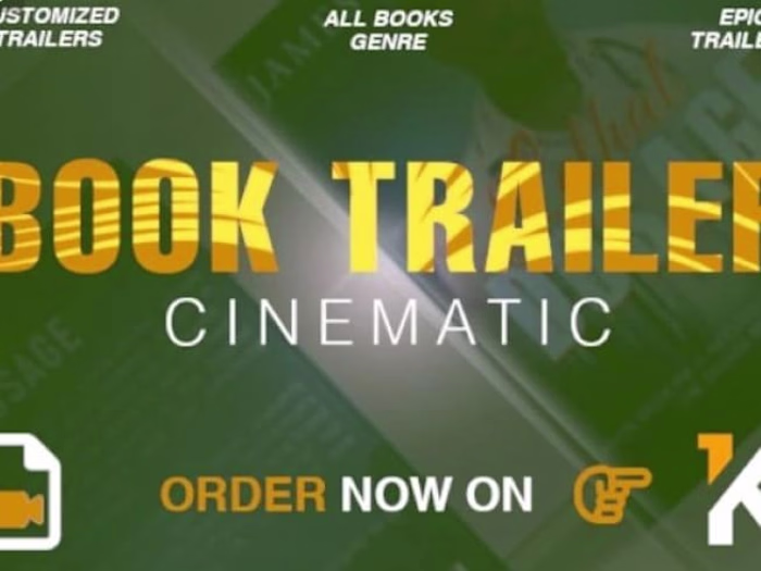 create an amazing book video trailer for amazon