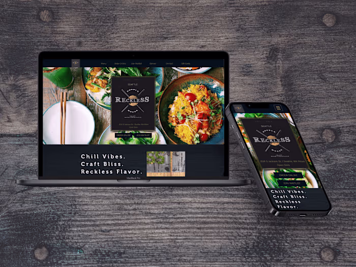 Reckless Noodles Website &  Digital Marketing Campaigns