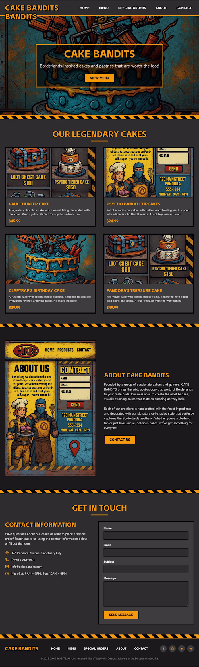 Landing page design exploration on