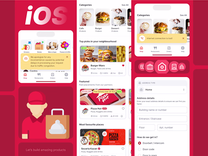 🍔 Food Delivery App - iOS