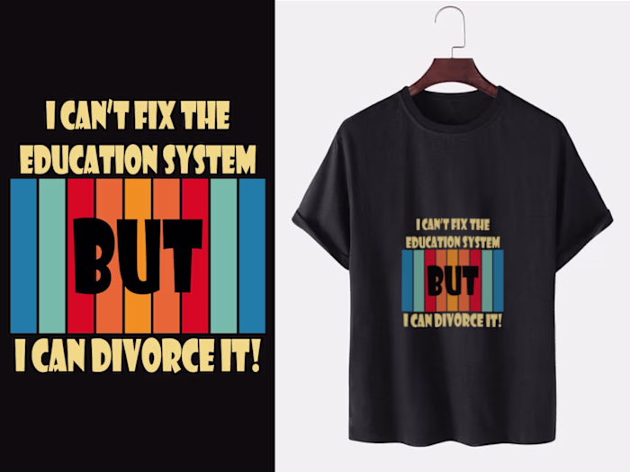 Custom Quote Illustration to print on a T-Shirt Design