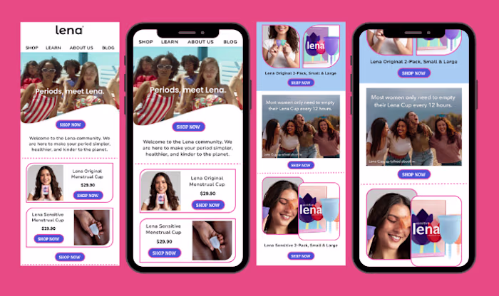 Klaviyo Lena Cup Email Template