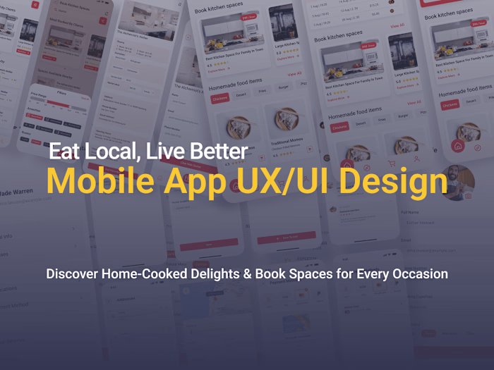 Mobile App UX UI Design For Food and Kitchen Space :: Behance