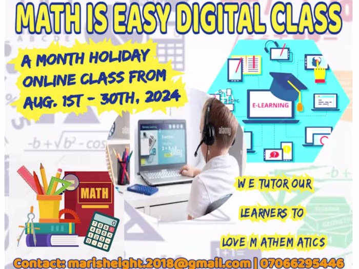 Math Is Easy Online-Class Flier