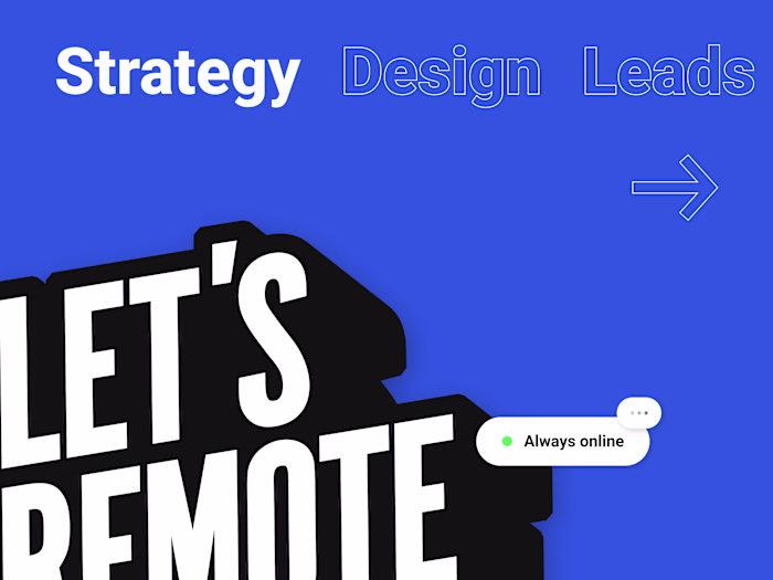 Let's Remote Agency - identity & website on Behance