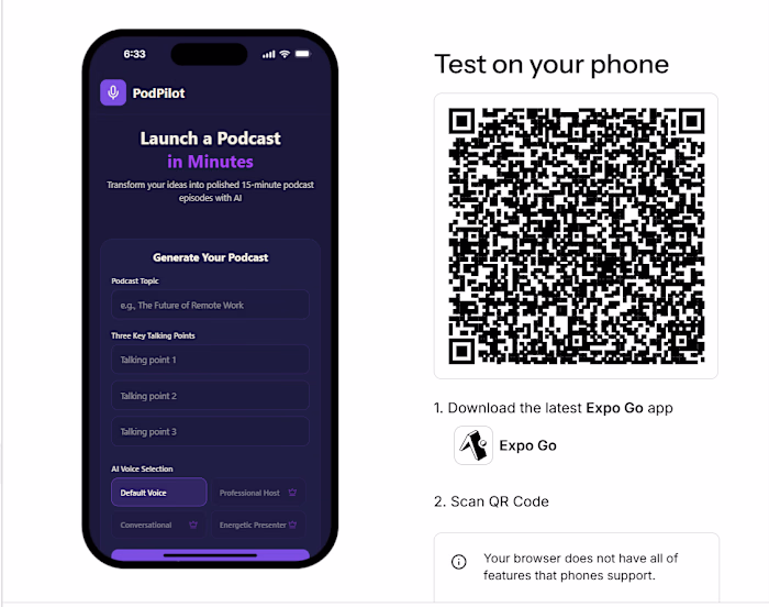 I built PodPilot, an AI-powered podcast creator that helps a...