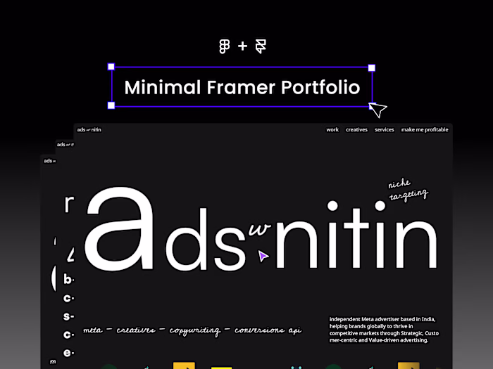 adswithnitin.com – Minimal Framer Website