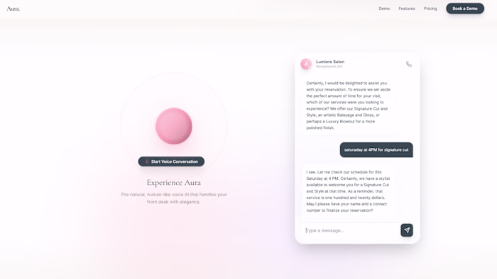 ✨ Imagine your salon never missing a call again. I designed ...