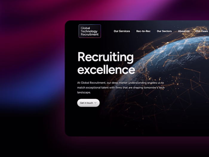 Slick Framer Website for Global Recruitment Agency
