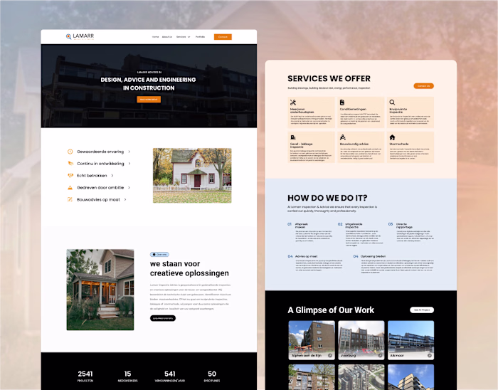 Construction Company Website with Elementor
I