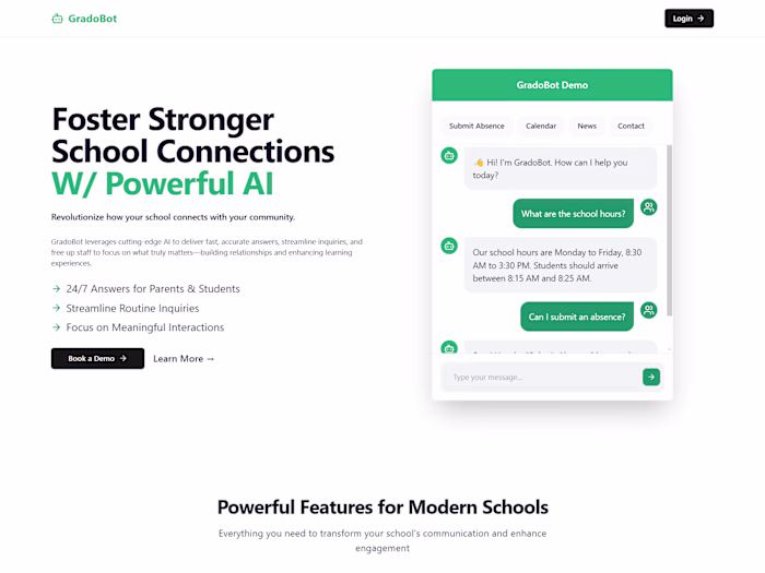 Modern AI-Driven Communication Tool for Schools