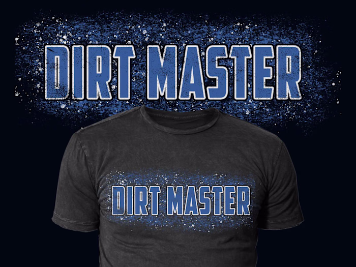Dirt Master Grunge Tee Design