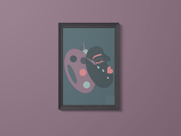 Flat Narrative Self-Portrait