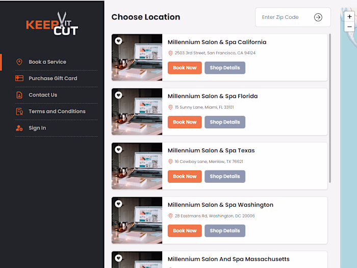 Keep IT Cut Salon Booking System
