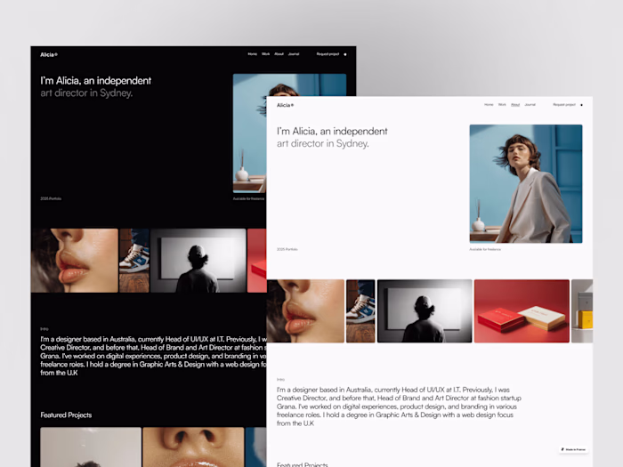 Alicia - Framer Template