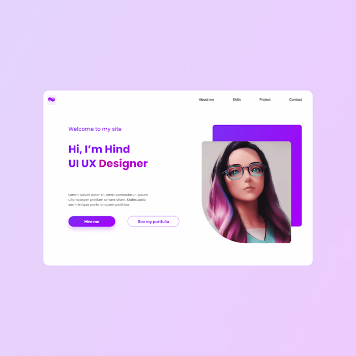 Portfolio Website - Landing Page
