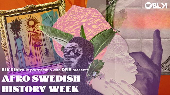 BLK STO — Flyer for Afro Swedish History Week at Spotify