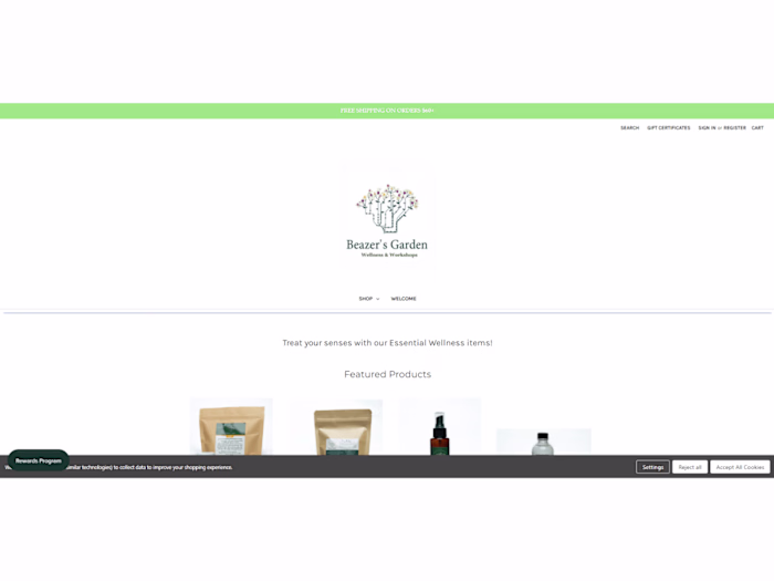 Beazer's Garden Natural Homemade Products for Body, Bath an