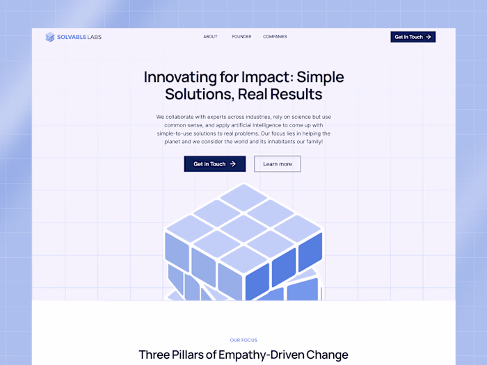 Web Design and Webflow Development for Solvable Labs